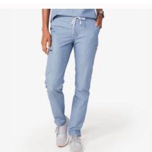 Heather Indigo Yola Figs Skinny Scrub Pants